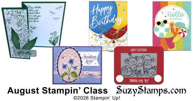 August Stampin' Class